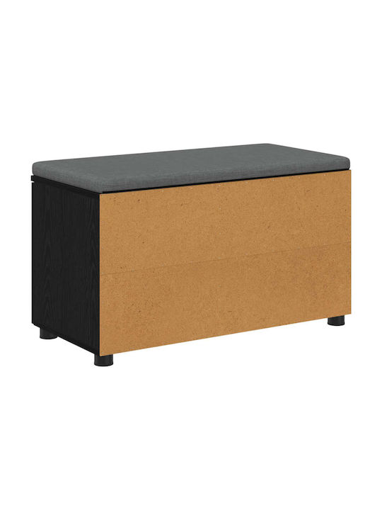 Entry Furniture with Bench Black Beech 80x38x46cm