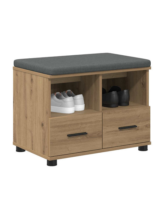 Έπιπλο Εισόδου με Παγκάκι Artisan Oak 60x38x46εκ.