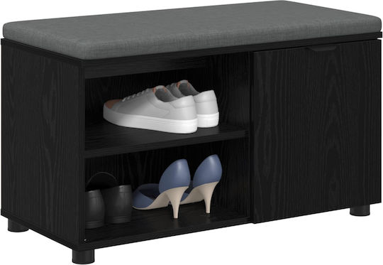 Mobilier de Intrare cu Bancă Black Beech 80x38x46cm