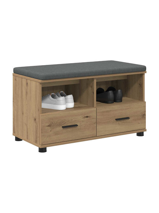 Έπιπλο Εισόδου με Παγκάκι Artisan Oak 80x38x46εκ.