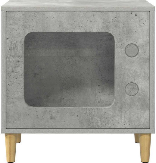 Vidaxl Σπίτι Γάτας Σκυρόδεμα 51 X 30 X 52 Εκ Επεξεργασμένο Ξύλο