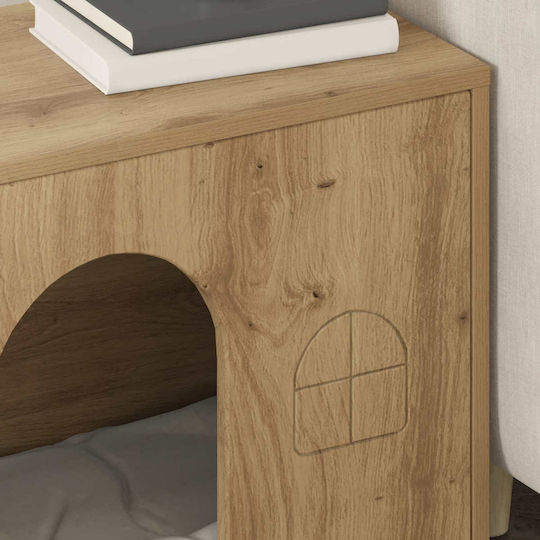 Vidaxl Casă Pentru Pisici Nuc Lucru Manual 51 X 30 X 52 Cm