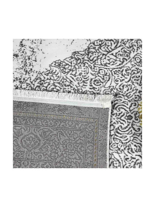 SpitiBazaar Teppich Rechteckig Synthetisch,Polyester/Cotton/Leather Gray
