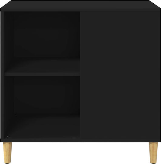vidaxl Katzenbett Schwarz 72 x 42,5 x 70 cm aus bearbeitetem Holz
