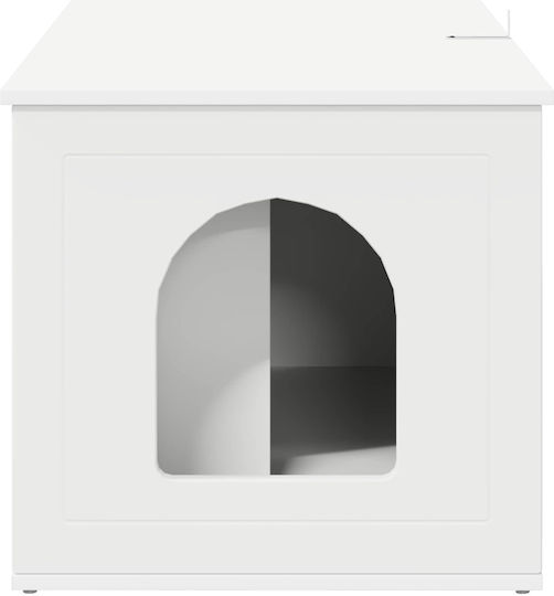 Vidaxl Cat House White 85 x 55 x 50 cm Engineered Wood