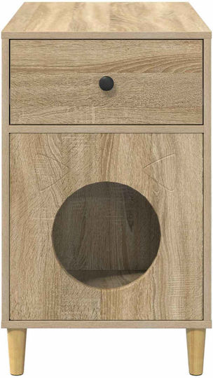 Vidaxl Casă Pentru Pisici Sonoma 72 X 42.5 X 70 Cm Lemn Prelucrat