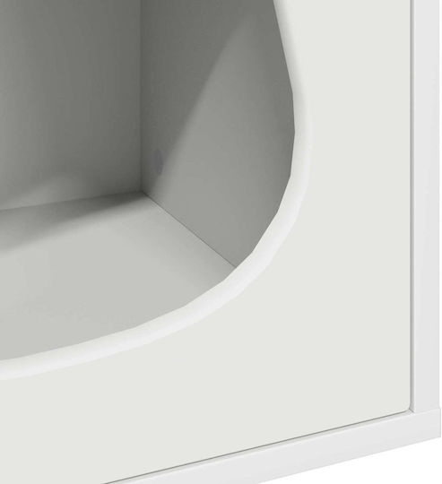 Vidaxl Σπίτι Γάτας Λευκό 42.5 X 40 X 52.5 Εκ Επεξεργασμένο Ξύλο