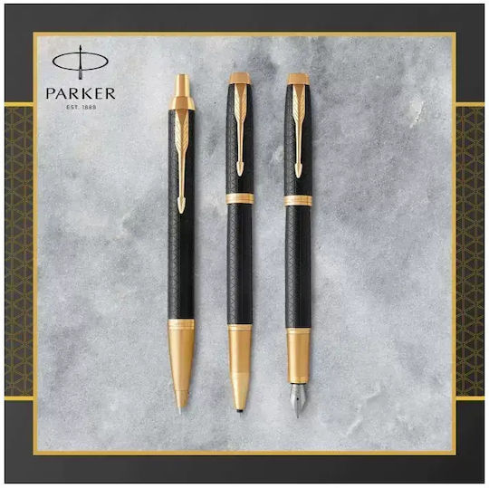 Parker I.M Premium GT Black Gold Pens Ballpoint Personalized