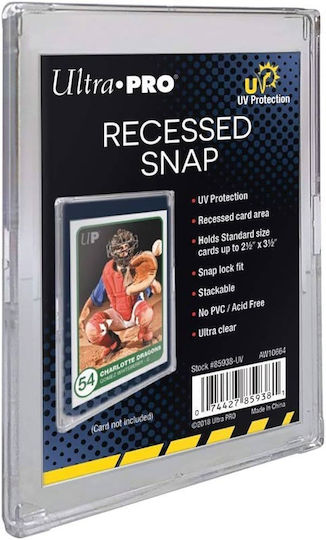 Ultra Pro Uv Mini Snap Card Holder Card Sleeves Standard Size Διάφανη