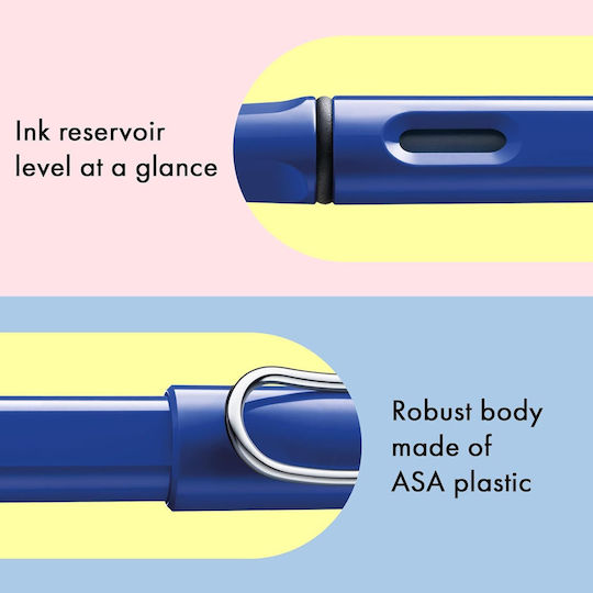 Lamy Safari Stilou Albastru Lucios 014 4014519273714 Penițe Stub 1.5