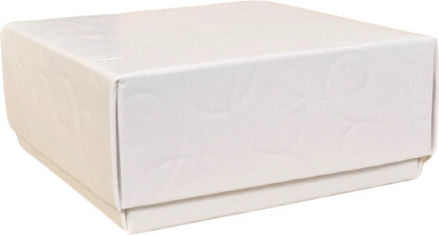 Papier Box für Geschenke Weiß 8x3.5x8cm.