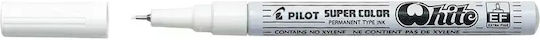 Pilot Super Color Extra Fine Permanent Marker 0.5mm White