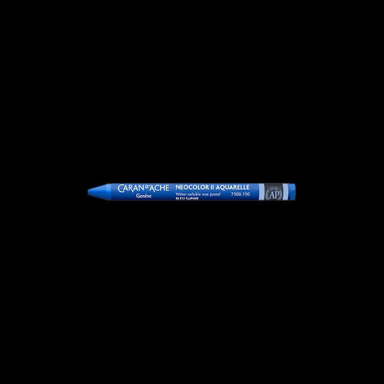 Caran D’ache Κραιγιον Κερινο Ακουαρελας Neocolor Ii Sapphire Μπλε 10 Τεμαχια