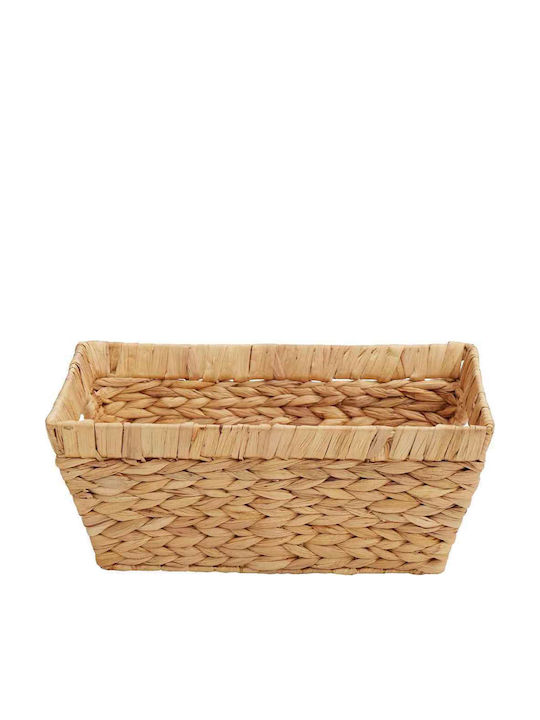 vidaXL Set of Decorative Baskets Straw with Handles Brown 38x28x15cm 2pcs
