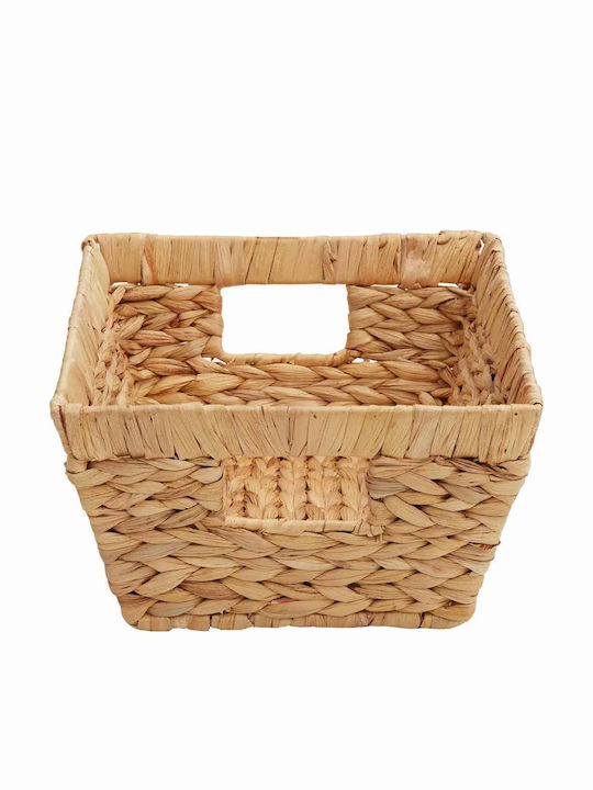 vidaXL Set of Decorative Baskets Straw with Handles Brown 38x28x15cm 2pcs