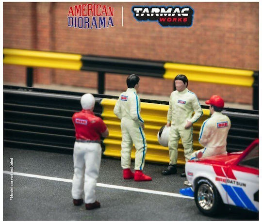 Tarmac 1/64 Rennfahrer Brock Racing Enterprises Figuren