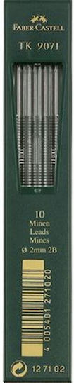 Faber-Castell Nachfüllminen für Druckbleistifte 2mm 2b 127102