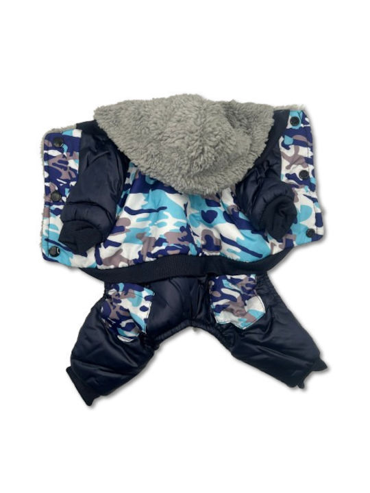 Bonnie Blue Dog Coat with Hood Small