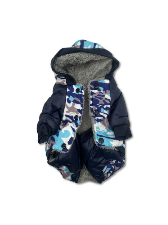 Bonnie Blue Dog Coat with Hood Small