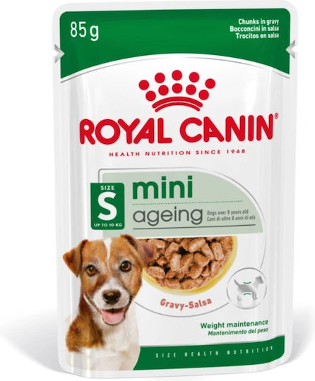 Royal Canin Mini Ageing 12+ Hrana Umedă Pentru Câini Seniori În Conservă Cu Carne Și Păsări De Curte 12x85gr