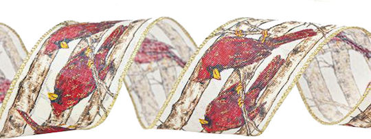 Eurolamp Christmas Ribbon White 1pc