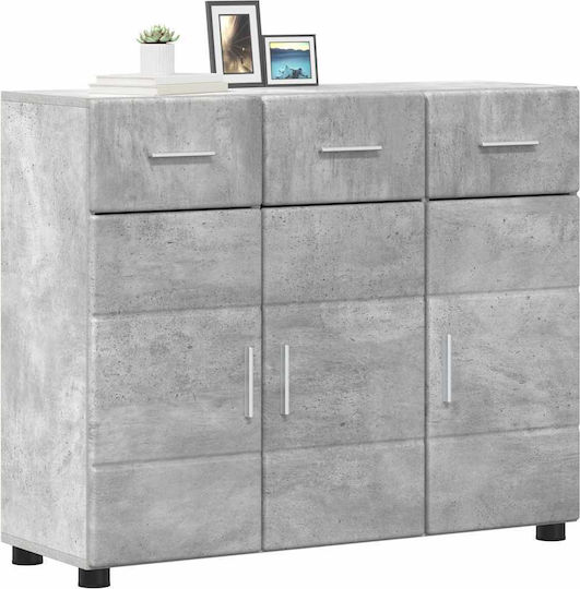 Sideboard Wooden Grey 88.5x30.5x73cm