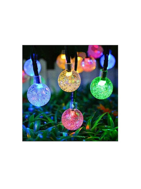 20 Lămpițe LED 5m. Multicolore Solare tip Șir 1buc