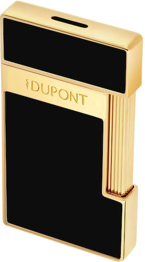S.T. Dupont Slimmy Αναπτήρας Φλόγας σε Μαύρο χρώμα