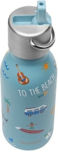 Qwetch Kids Water Bottle Stainless Steel Blue 350ml