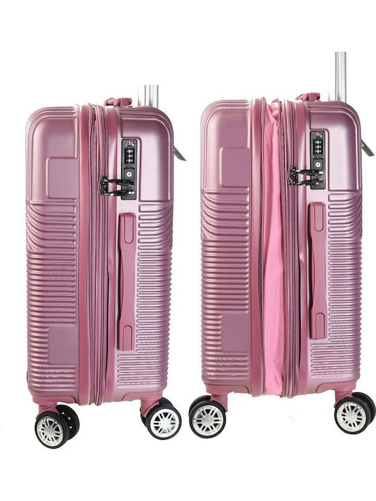 Bartuggi Reisekoffer Hart Rosa für Kabine mit 4 Rädern Höhe 55cm