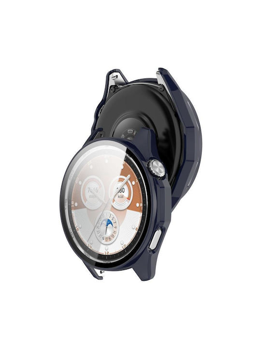 Пластмасов Калъф със Стъкло в Син цвят за Huawei Watch GT 6 46мм
