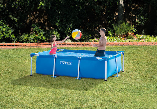 Intex Πισίνα PVC 1662lt με Μεταλλικό Σκελετό 220x150x60εκ. Γαλάζια