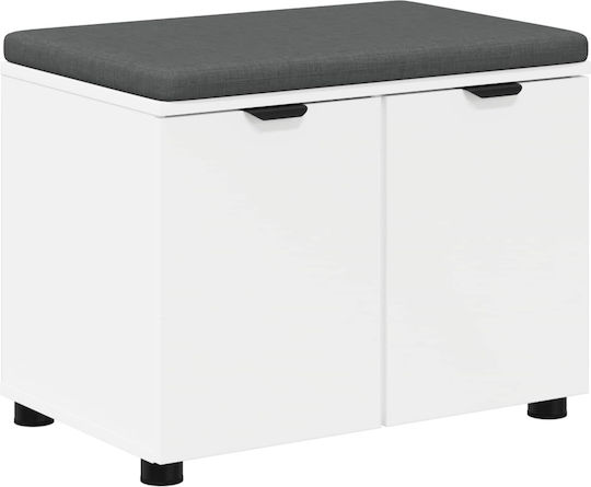 Мебел за антре с Пейка Бяла 60x38x46см