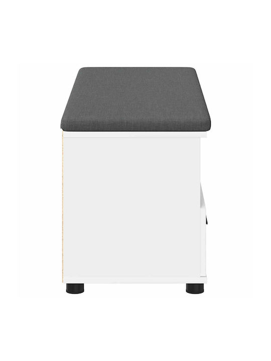 Mobilier de Intrare cu Bancă Alb 100x38x46cm
