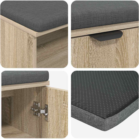 Мебел за антре с Пейка Дъб Sonoma 60x38x46 см