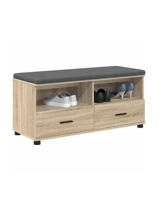 Έπιπλο Εισόδου με Παγκάκι Δρύς Sonoma 100x38x46εκ.