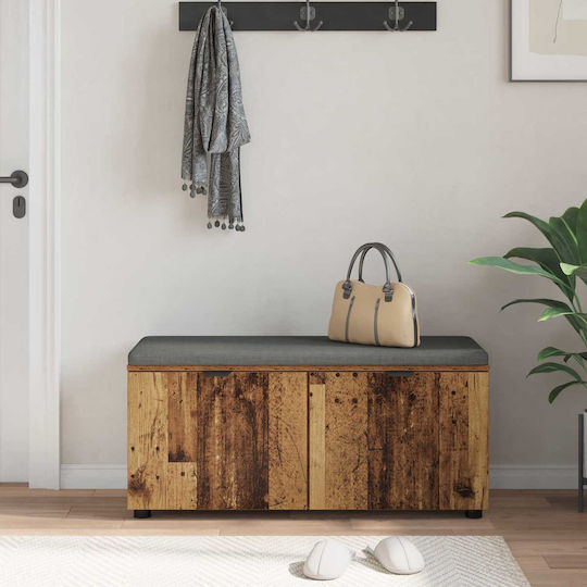 Mobilier de Intrare cu Bancă Old Wood 100x38x46cm