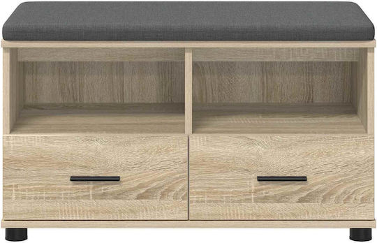 Мебел за антре с Пейка Дъб Sonoma 80x38x46 см