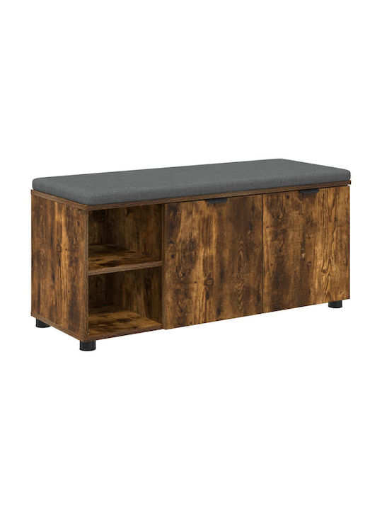 Entry Furniture with Bench Smoked Oak 100x38x46cm