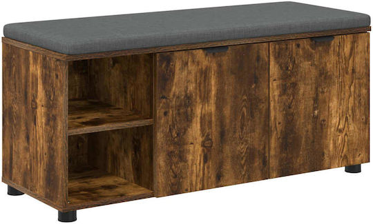 Eingangsmöbel mit Bank Smoked Oak 100x38x46cm