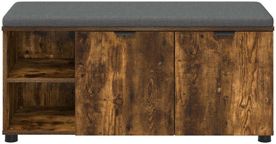Eingangsmöbel mit Bank Smoked Oak 100x38x46cm
