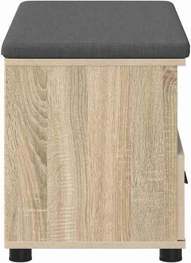 Мебел за антре с Пейка Дъб Sonoma 80x38x46 см