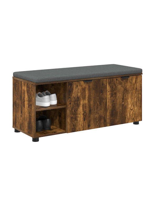 Entry Furniture with Bench Smoked Oak 100x38x46cm