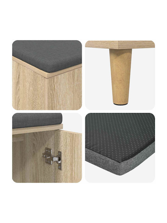 Eingangsmöbel mit Bank Sonoma Oak 60x38x46cm