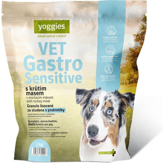 Dry Dog Food Vet Gastro Sensitive Turkey & Probiotics Cold Pressed Yoggies Normal 5 Kg