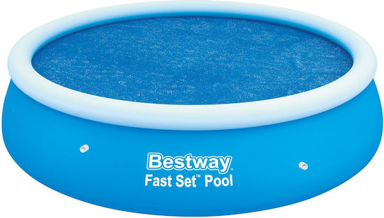 Bestway Flowclear Ηλιακό Προστατευτικό Κάλυμμα Πισίνας Στρογγυλό Διαμέτρου 210εκ. Μπλε