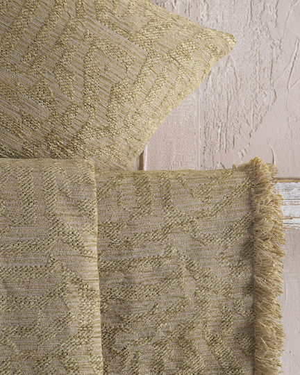 Rythmos Melie Chenille Armchair Throw 160x180cm Golden Olive