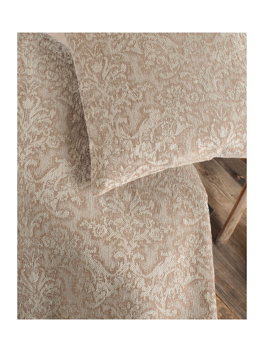 Rythmos Bianco Ριχτάρι Διθέσιου Καναπέ Δύο 'Οψεων Chenille 180x240εκ. Μπεζ 117-192-3041