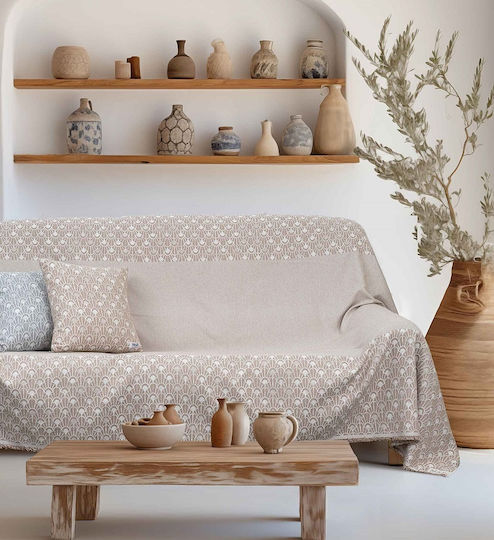Madi Dominor Dreisitzer-Sofa Wurf 170x300cm Beige