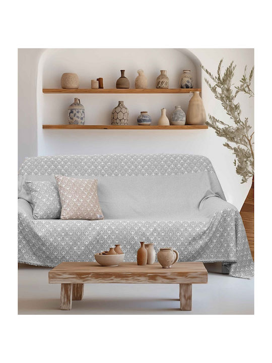 Madi Dominor Ριχτάρι Τριθέσιου Καναπέ 170x300εκ. Grey